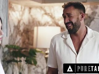PURE TABOO Resentful Dude Locks Stepbrother Outside & Sneaks In To Screw His Stuck Wife Maddie Wren