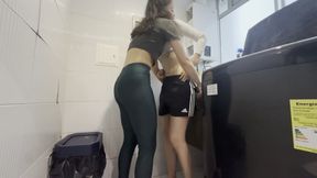 My Lesbian Stepsister Helps Me Wash My Dirty Clothes