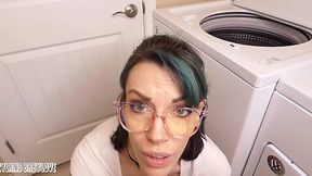 Sensual Amateur Gets Hairy Pov Action in Laundry Room