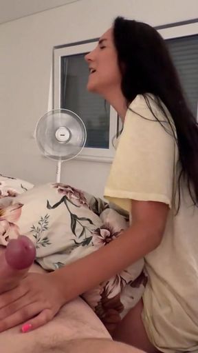 Stepmom Takes Off Her Panties &amp; Lets Step Son Borrow Her Bed   Clip 2