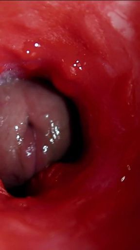 A Big Beautiful Cock Flows Abundantly Inside a Wet Slippery Hole and Smacks!