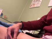 playing with my big veiny dick between classes - need study buddy.