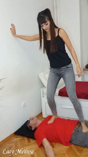 Human Carpet Trampling