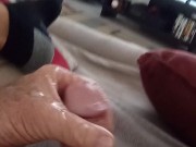 Squirting warm cum