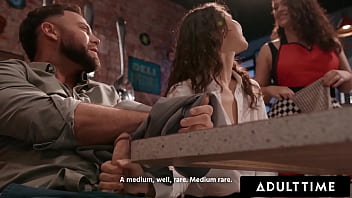 ADULT TIME - College Girl Liz Jordan Enjoys RISKY PUBLIC SUCK &amp_ FUCK With Older Date At Restaurant!