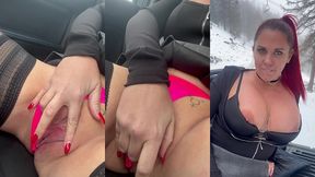 je me balade en 4x4 sur les pistes de ski,l excitation de la montagne me fait ...