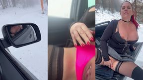 je me balade en 4x4 sur les pistes de ski,l excitation de la montagne me fait ...