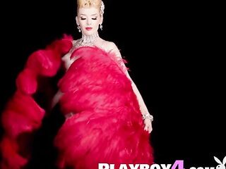 Hot sweetheart stripped breathtaking body and hawt mother I'd like to fuck posed completely nude for the Playboy