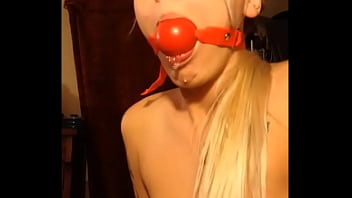 Blonde Girl Love To Be Gagged