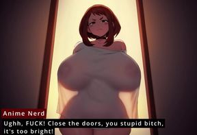 Ochaco Uraraka - BBW Slut is Tired of Ugly Tenant's Porn Habbits