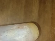 Sean pissin in a bottle