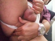 Straight  Dad CUM in Jockstrap - LEAKED MALE CELEB CORY BERNSTEIN JERKS OFF