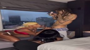 Bisexual booty call with a big ass Latina