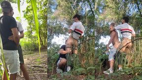 gozei dentro do boy na trilha