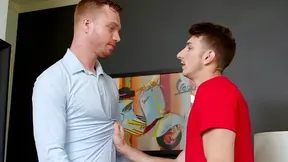 Dacotah Red and Michael Jackman in a gonzo fuck scene