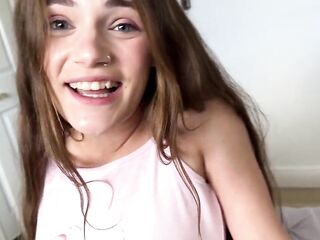 Playing Truth Or Dare With Petite Step Sister