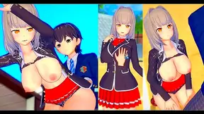 Big-Titted Azusas Steamy Tit-Fuck Massage Turns into Wild Hentai Lust