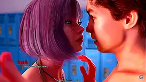 Curious Student Sneaks Peek at Teachers Luscious Curve in Steamy Classroom Fantasyy