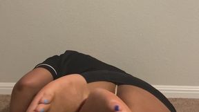 Tiippy shows off her furry buttplug