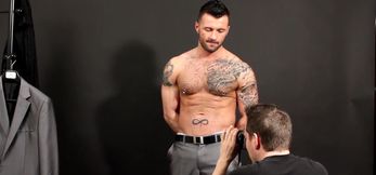 Masked Stud Pascal White Gets Deepthroat Love from Inked Athlete