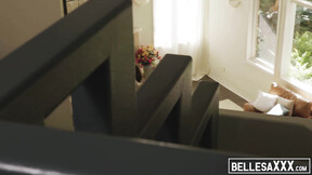 Blonde sexy girl Emma Hix twat licked before sensual fucking