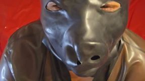 Peppas first latex handjob with cumshot