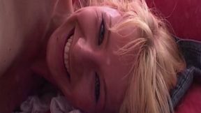 Blonde Fucks Herself with Pink and Purple Dildos