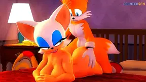 Tails Takes Rouge for Wild Hentai Ride Ending in Steamy Creampie
