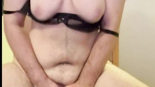 First-ever time having a knob in me in months. I’m so taut!