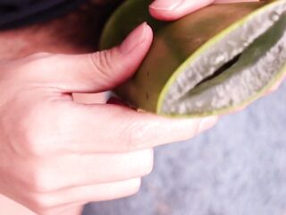 wanking with aloe vera