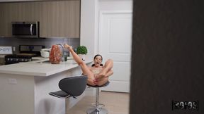 ”What are you doing here Step Sister? Toying her asshole in the KITCHEN!?!”