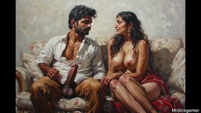 Indian bhabhi fucked by owner for rent