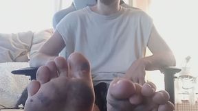 Extremely dirty feet humiliation POV
