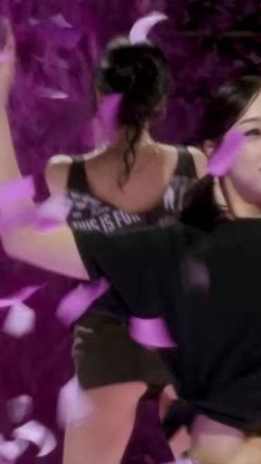 Purple confetti celebration