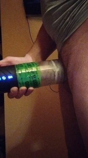 Jerking off with a masturbator