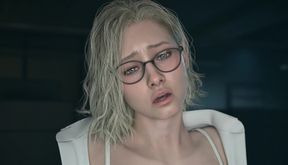 Grace Squirting in Office