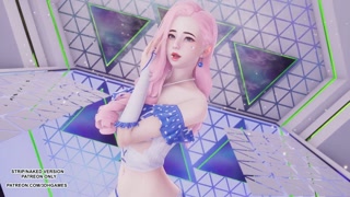 [MMD] JEON SOMI - Fast Forward Seraphine Sexy Kpop Dance League Of Legends Uncensored Hentai
