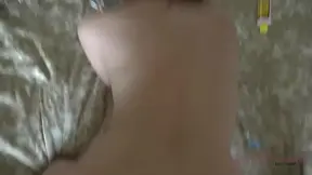 POV - Elena Koshka's shaved pussy gets filled with cum