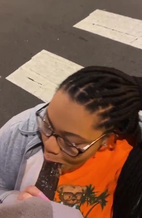 Woman with braids in public