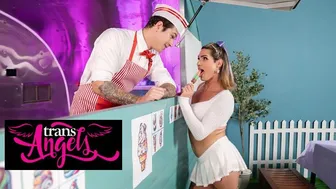 Jayden Marcos dons heels and socks for kinky deep throat and spanking