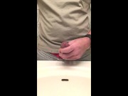 morning wood desperate pee and cumshoot