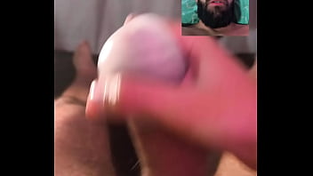 Using a Tenga Egg On My Big Uncut Cock Filling It With Cum And Letting It Drip Onto My Mouth