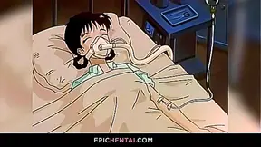 Wild lesbian hentai triangle