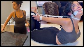 Housewife Captured & Restrained With Rope! 1080p