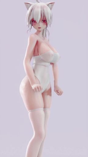 Sistar - Shake It white Stockings; Swimwear; Striptease; Busty; Long Legs