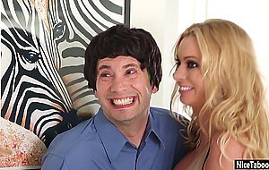 Horny MILF shared guys big hard dick and swallowed whole penis