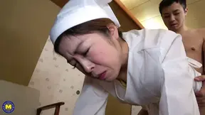 Japanese Mature Housemaid Gives Topnotch Blowjob & Anal Pleasure