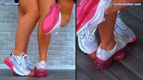 Cock & Ball Trample Training With Goddess Amber & Miss Lucy - Split Cam - 174 - Multi Trampling CBT Ballbusting Balls Testicle Crush Crushing Trainers