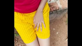 desi girl ananya panday having outdoor solo fun