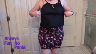 No Panties trying on a dress for date with Bull